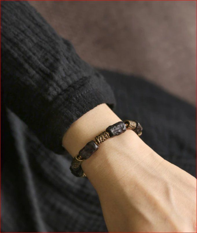 Bracciali & Braccialetti: Armband Ebenholz / Kupfer. Handmade! – Nuovo e nell'imballaggio originale da Burgdorf venduto da XJ6 4