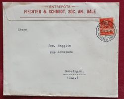 Illustrierter Brief von Fichter & Schmid, Basel 1925