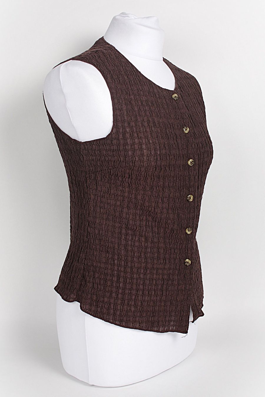 Only Blusen: ONLY braune Bluse mit Knöpfen S – Gebraucht aus Zollikofen von Restwert_Zollikofen 2