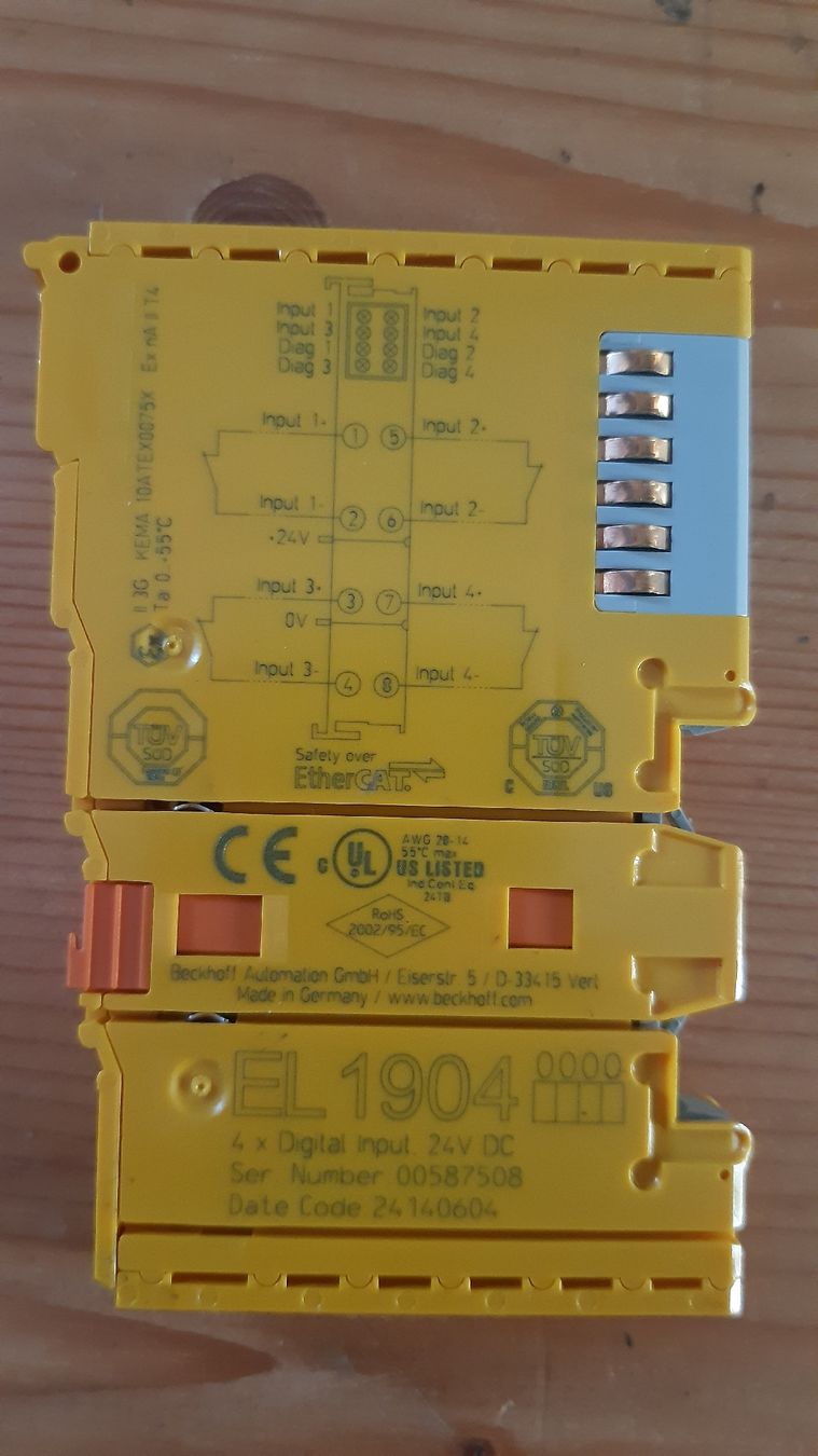 Beckhoff Componenti elettronici: Beckhoff EL1904  EtherCAT-Klemme TwinSAFE NEU! – Nuovo (secondo la descrizione) da Oey venduto da Parkplatzbrocki 1