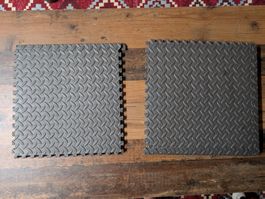Fitness-Matten Puzzlematten Gummi Bodenbelag