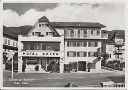 Oberwil ZG Hotel Adler am Zugersee 1959 sehr gut erhalten