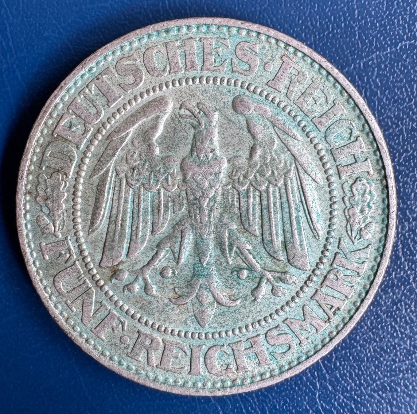 Tutti le monete: Weimarer Republik 5 RM 1929 D Eichbaum Silber – Usato da Ebikon venduto da Dmasterx