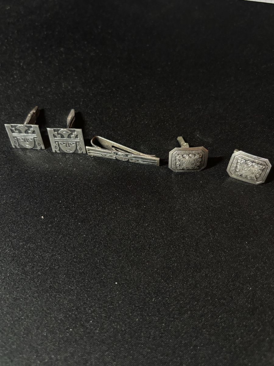 Gemelli: VW Set: Silber-Manschettenknöpfe & Krawattenklammer – Usato da Hombrechtikon venduto da bru_7mmt