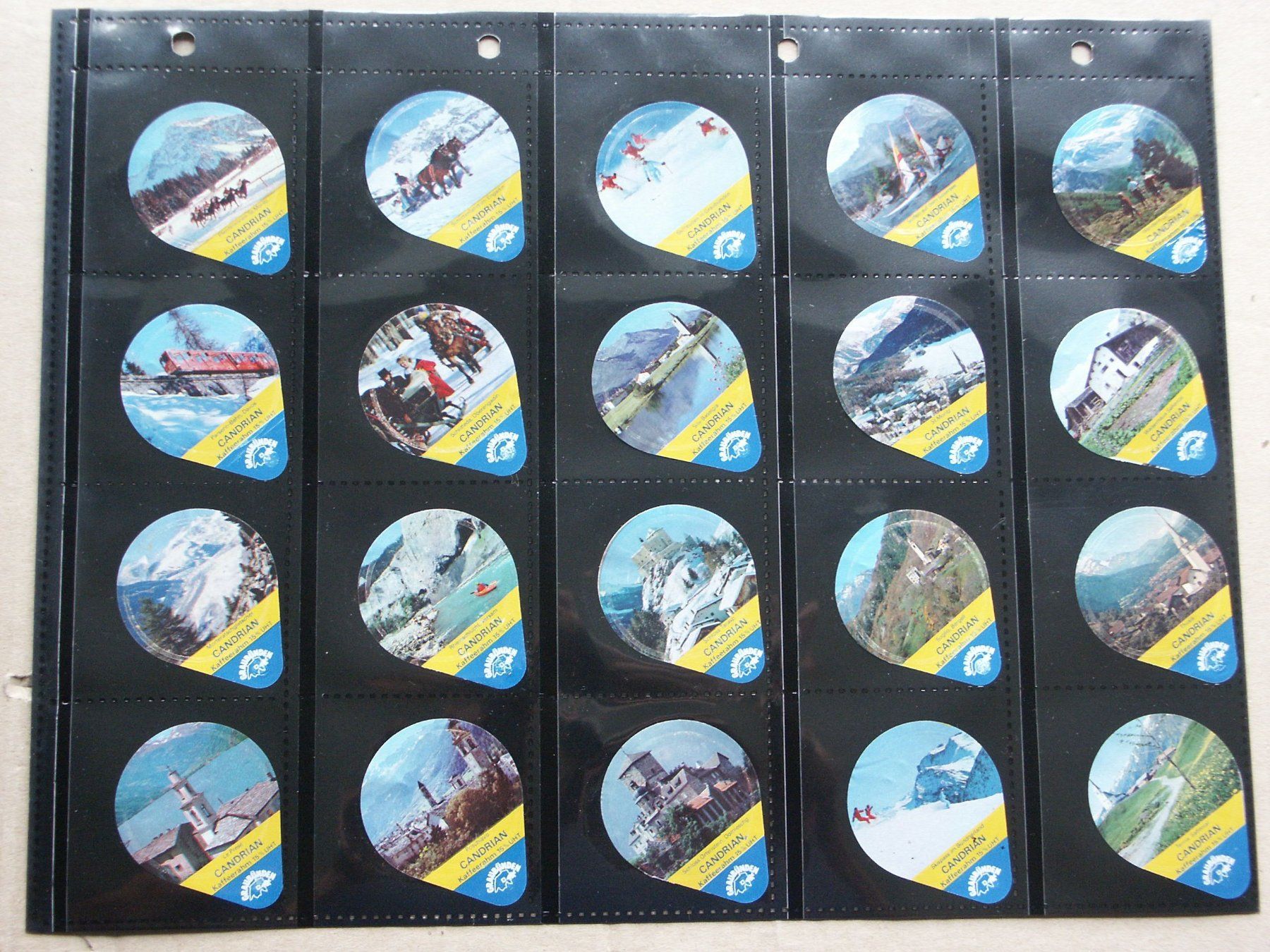Coperchi dei cremini per caffè: Serie    404 A       Bündner  Sujets      Gastro   Candrian – Usato da Niederglatt ZH venduto da hermann171254 1