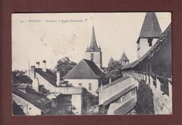 MORAT - Remparts et Eglise allemande - 1917