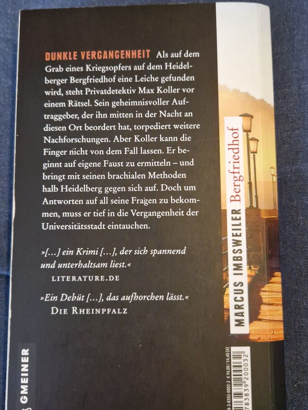 Libri: Marcus Imbsweiler Bergfriedhof Heidelberg-Krimi – Usato da Neuhausen am Rheinfall venduto da Alchimista 1