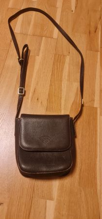 Vintage Dey Ledertasche, hergestellt in Deutschland, braun