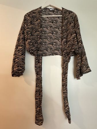 Subdued Wickeloberteil Zebra beige schwarz One Size 