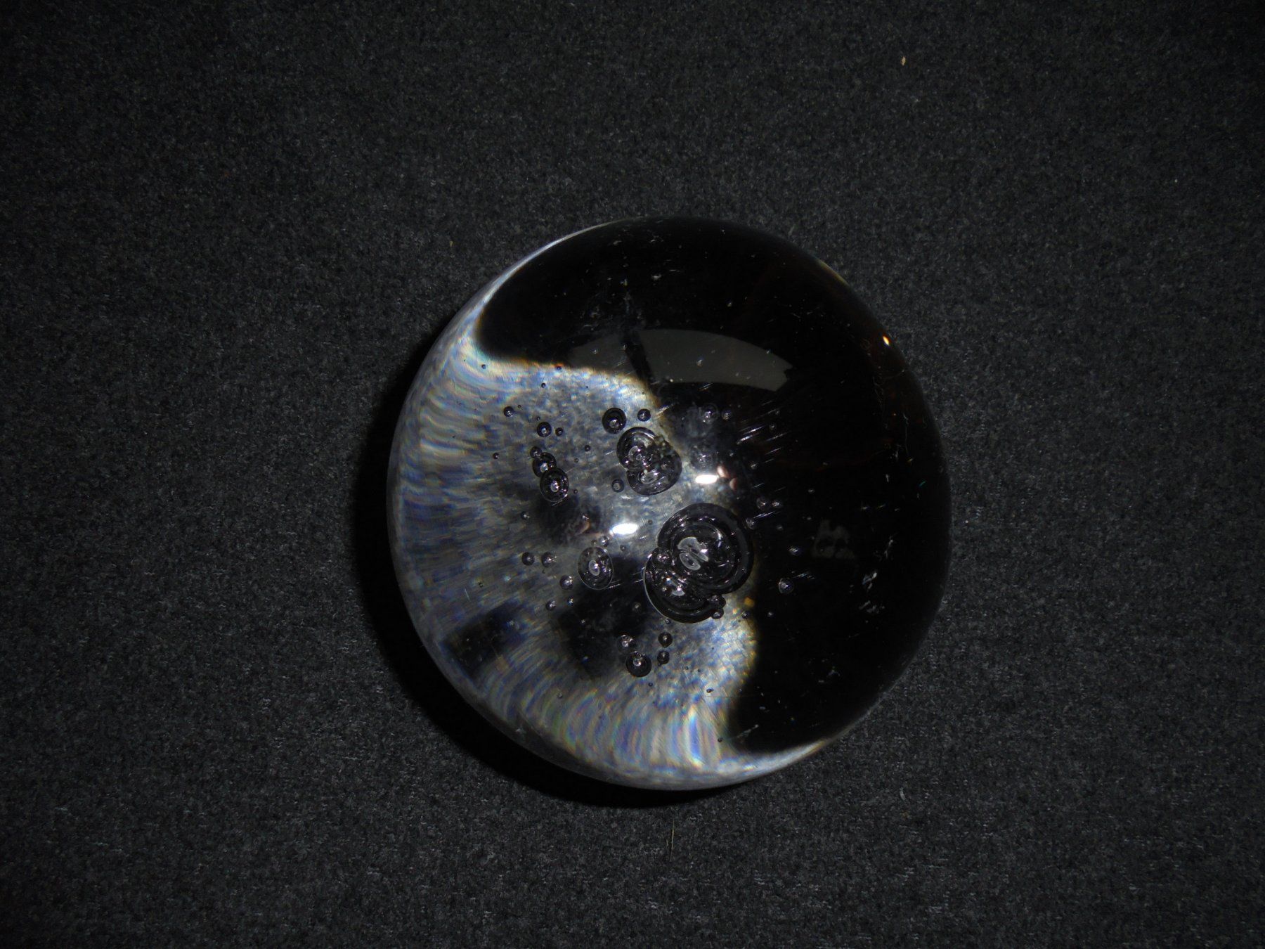 Alle Dekorationen: Kristall Glas Kugel mit Glas Blasen – Gebraucht aus Rüschegg-Heubach von Ofen111 2