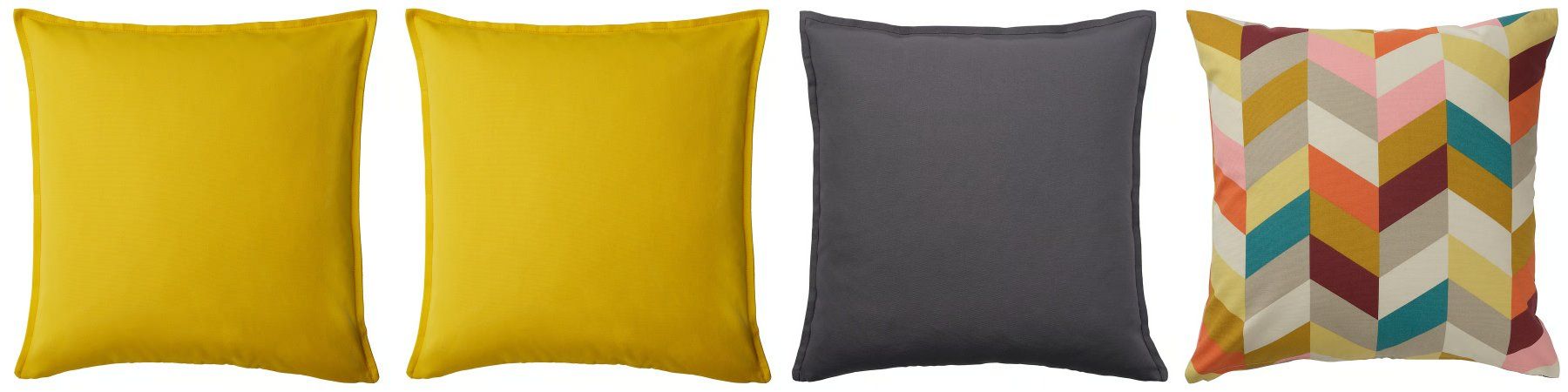 3x Gurli 65x65 1x Hannelise 50x50 IKEA 4x taie coussin (Gebraucht) in Tavannes für CHF 15 – mit Lieferung auf Ricardo kaufen