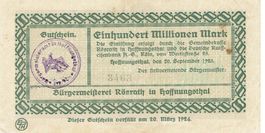 Rösrath 100 Mil.Mark+Stempel 20.09.1923 VZ+-VZ++