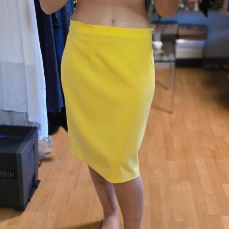Gelber elastischer Rock – ideal für den Sommer L/XL