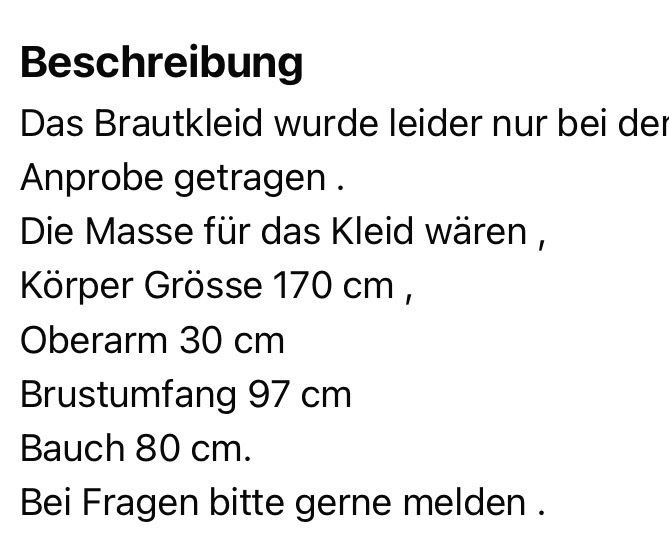 Vestiti: Hochzeitskleid – Nuovo e nell'imballaggio originale da Hefenhofen venduto da nickblue 6
