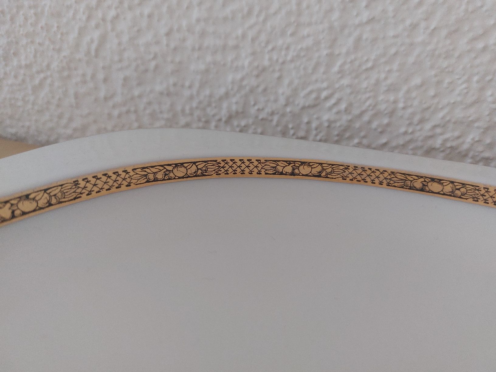 Ciotole: Vintage Servierteller, Platte mit Goldrand, schick! – Usato da Baden venduto da BanaBoutique 2