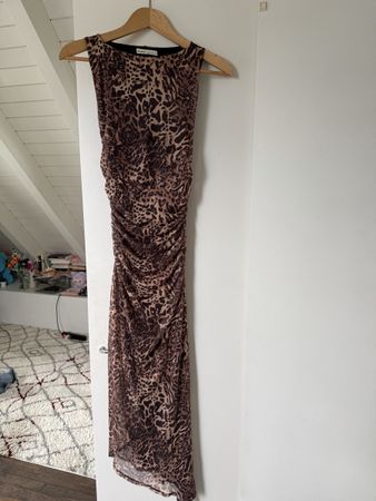 Pull & Bear Leopard Print Kleid Grösse S