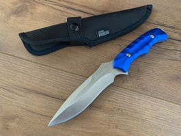 Tactical Messer Feststehend Primo Capitano BLAU 21cm NEU