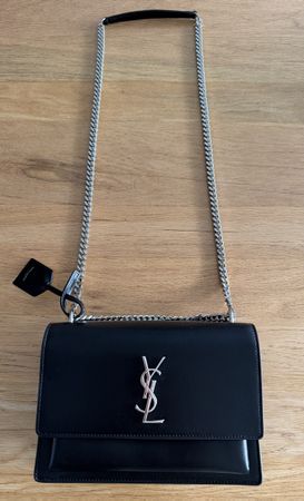 Yves Saint Laurent Sunset Medium, schwarz, wie neu!