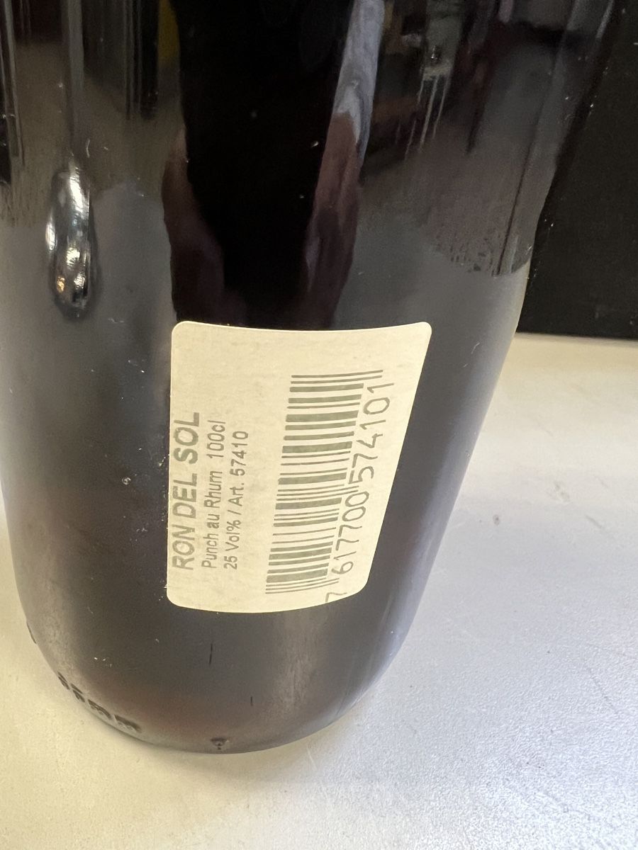 Bevande alcoliche: ANCIENNE BOUTEILLE PUNCH RHUM RON DEL SOL – Nuovo (secondo la descrizione) da Genève venduto da Leboucheoreilles 8