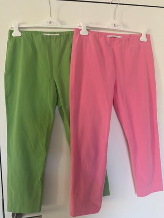 2x Hosen Raffaello Rossi Damen 3/4 Pink und Grün Grösse 38