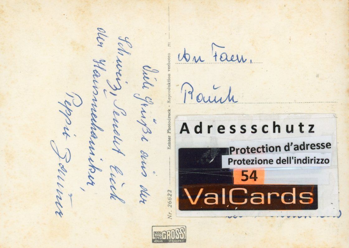 Cartoline postali: Speicher  AR   mit Ferienheim "Libanon"  -  Blick zum Säntis – Usato da Brig venduto da Valcards54 1