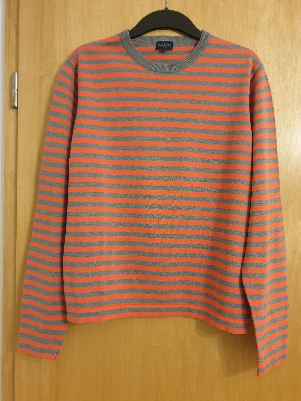 Paul Smith Maglioni & Felpe: Pull, XL, Paul Smith rayé corail/gris, bon état – Usato da Neuchâtel venduto da Verenas12
