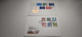 1 x Dauermarken 1986 und 1x Sonderpostmarken 1969 Helvetia