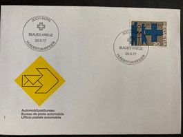 Schweiz 1977 Sonderstempel 100 Jahre Blaues Kreuz