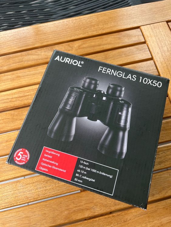 AURIOL Prismenfernglas, 10x50, mit großem Sehfeld | Acheter sur Ricardo