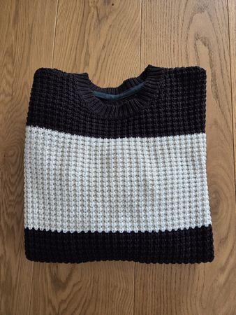 Only & Sons Pullover, schwarz - weiss, Gr. M (L), neuwertig
