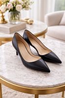 Elegante, schwarze Leder Pumps, Grösse 34.5 – Top Zustand!