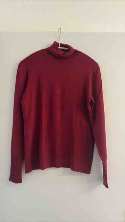 Navyboot Rollkragenpullover Damen rot Grösse S