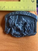 Gürtelschnalle Arizona 1984 Buckle Co. Vintage Metall AG-7