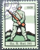 Soldatenmarke 2.WK, Grenz Füsilier Bat 245, Mitr, Wi Gz 167