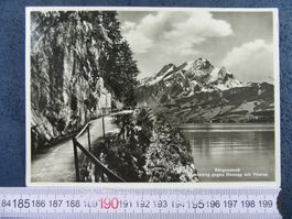 BÜRGENSROCK FELSENWEG GEGEN HONEGG MIT PILATUS AK ONW 1939