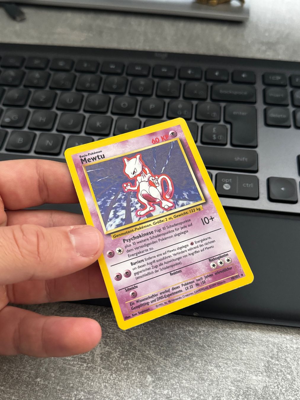 Pokémon Sammelbilder & Trading cards: Mewtu 10/102 Pokemon Base Set - PSA ready – Gebraucht aus Frick von Son-Goku.CH 2