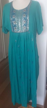 TOLLES MAXIKLEID KLEID BOHO  GR. L 40 42