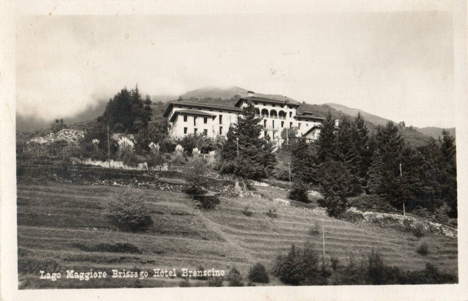 Ansichtskarten: Brissago - Hotel Brenscino – Gebraucht aus Melano von pisonsdro