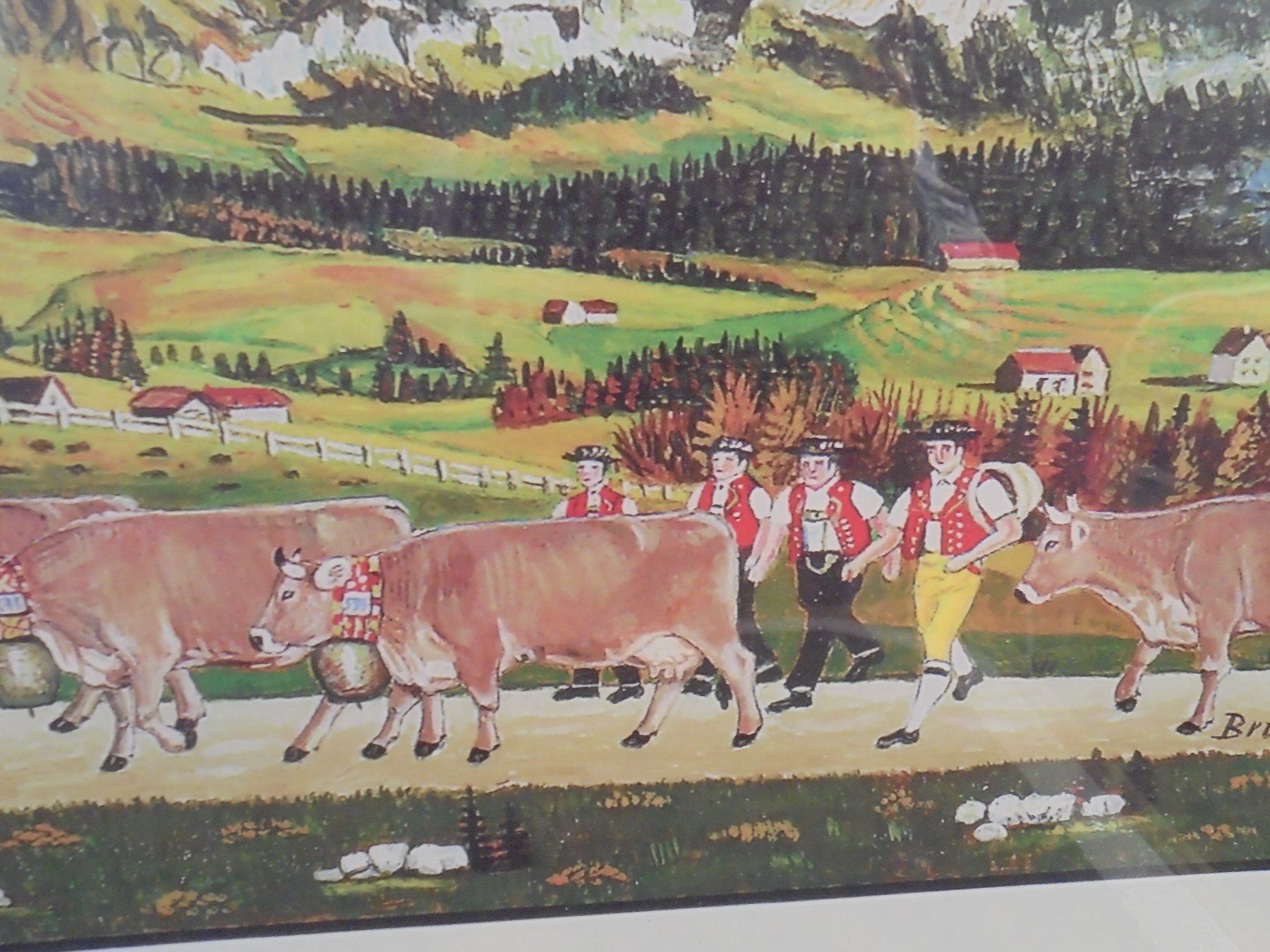 Dipinti: Appenzeller Alpabfahrt – Usato da Altstätten venduto da antikundart 3