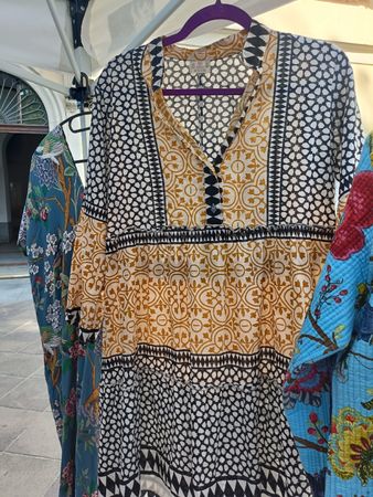 vestiti/kaftani Kleide Indian Cotton batick