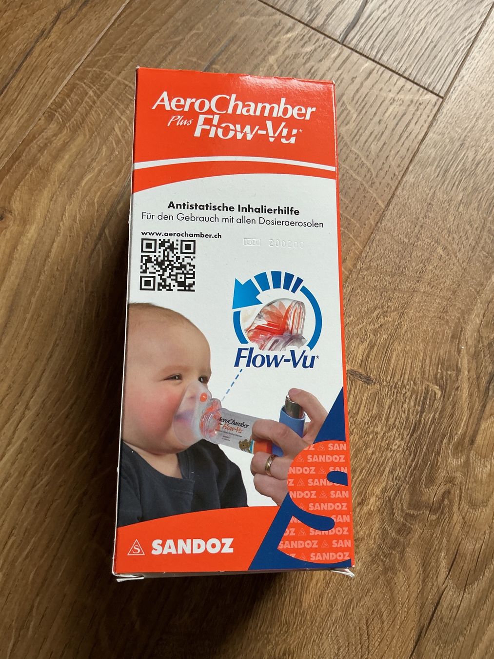 Gesichts- und Gehörschutz: AeroChamber Plus Flow-Vu orange small mask – Gebraucht aus Brugg AG von Magna3