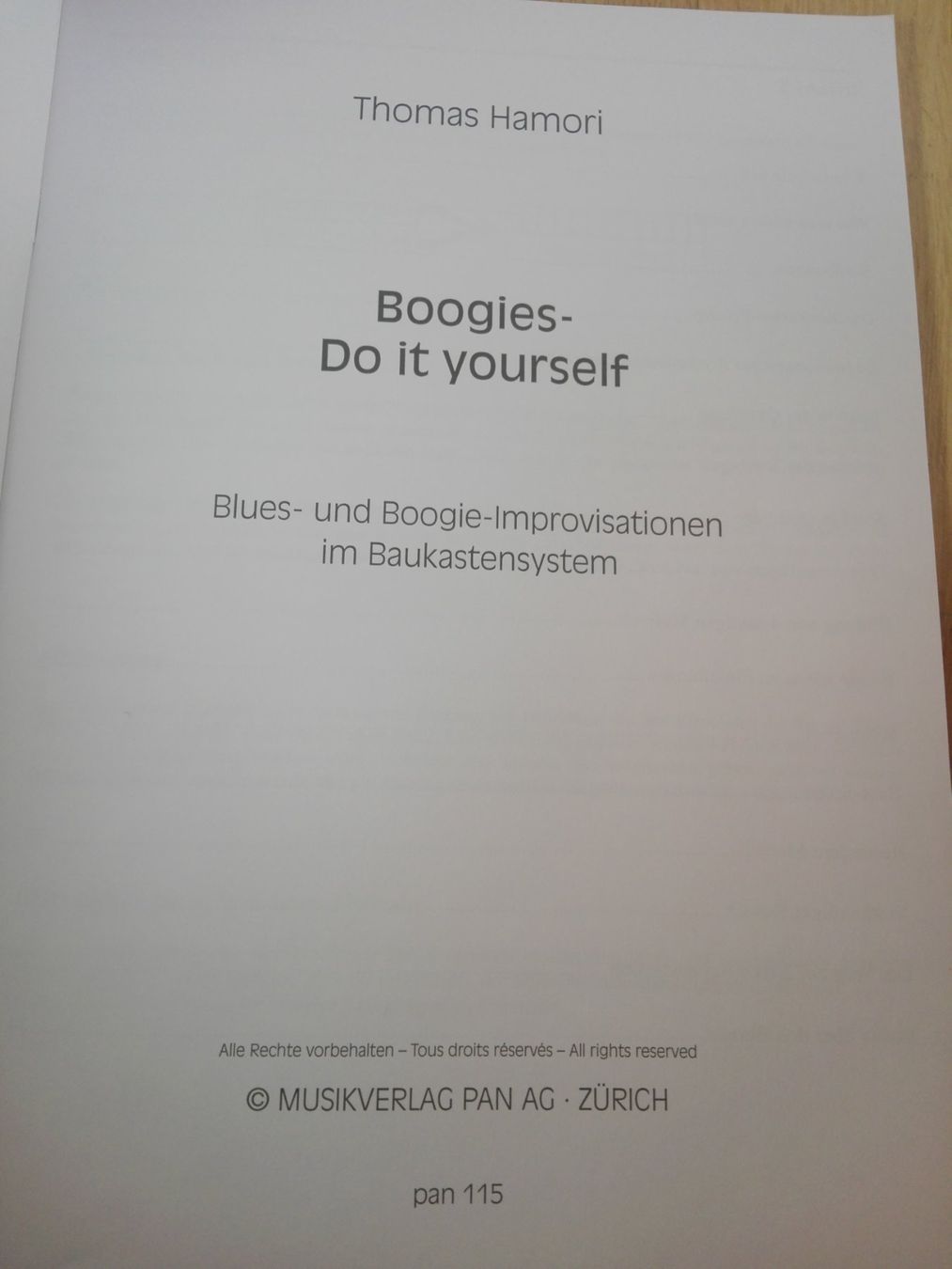 Libri: Boogie Do it yourself - Blues- & Boogie im Baukastensystem – Usato da St.Gallen venduto da elk2022 1