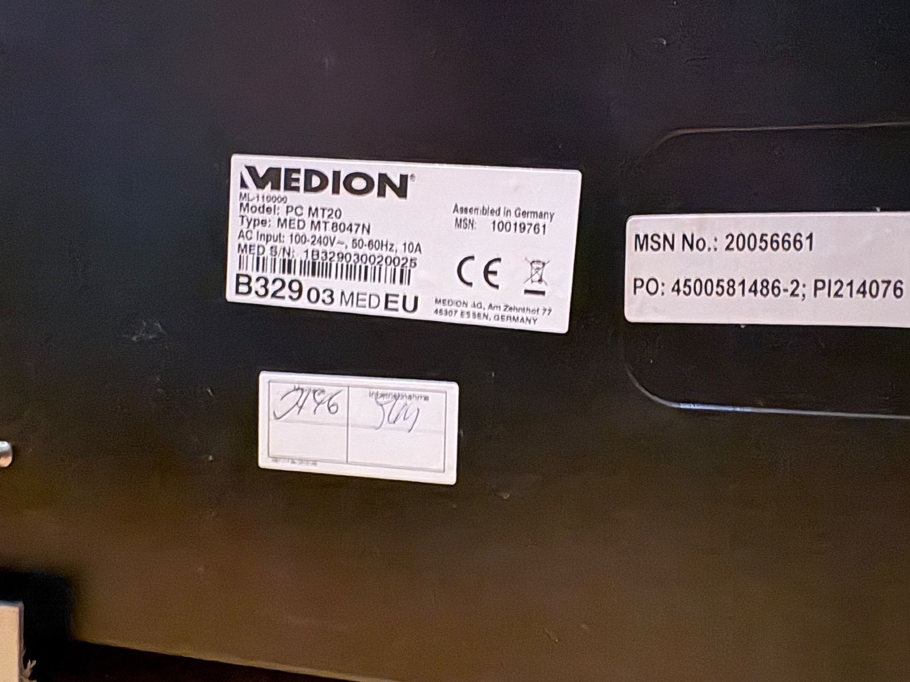 Medion PCs: Medion Erazer PC MT20 – Gebraucht aus Uster von Vombinator 4
