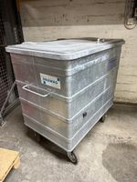 Container, Abfall, 800l, Stahl verzinkt