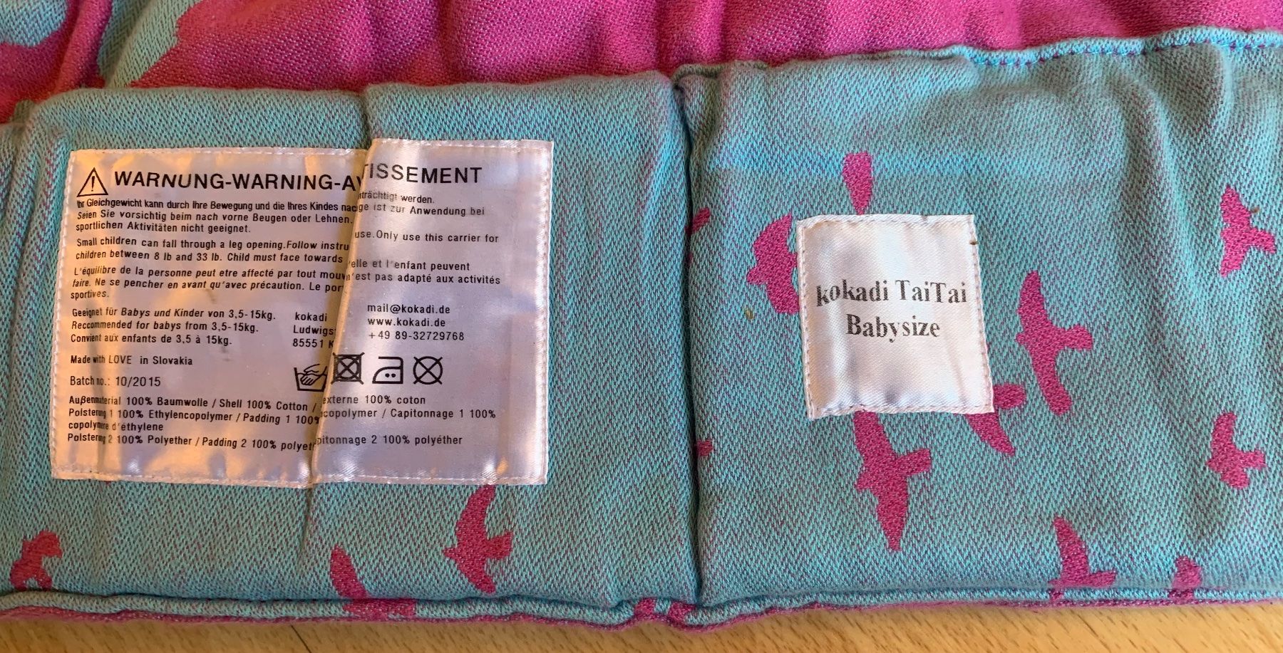 Kokadi Marsupi portabebè: Kokadi TaiTai Babysize – Usato da Zermatt venduto da Tinasvoyage 4