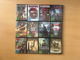 Science-Fiction und Fantasy DVDs: Deadpool, Batman, Superman