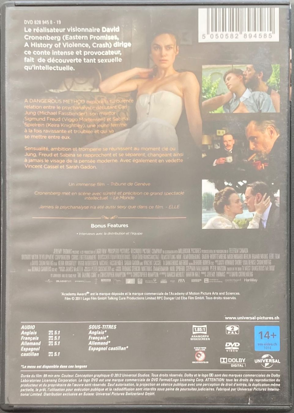 Alle DVDs: A DANGEROUS METHOD – Gebraucht aus Poliez-Pittet von Newtown-Records 1