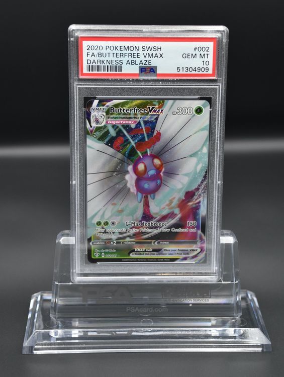 Psa 10 Gem Mint 2020 Swsh Pokemon Card 002 Butterfree Kaufen Auf