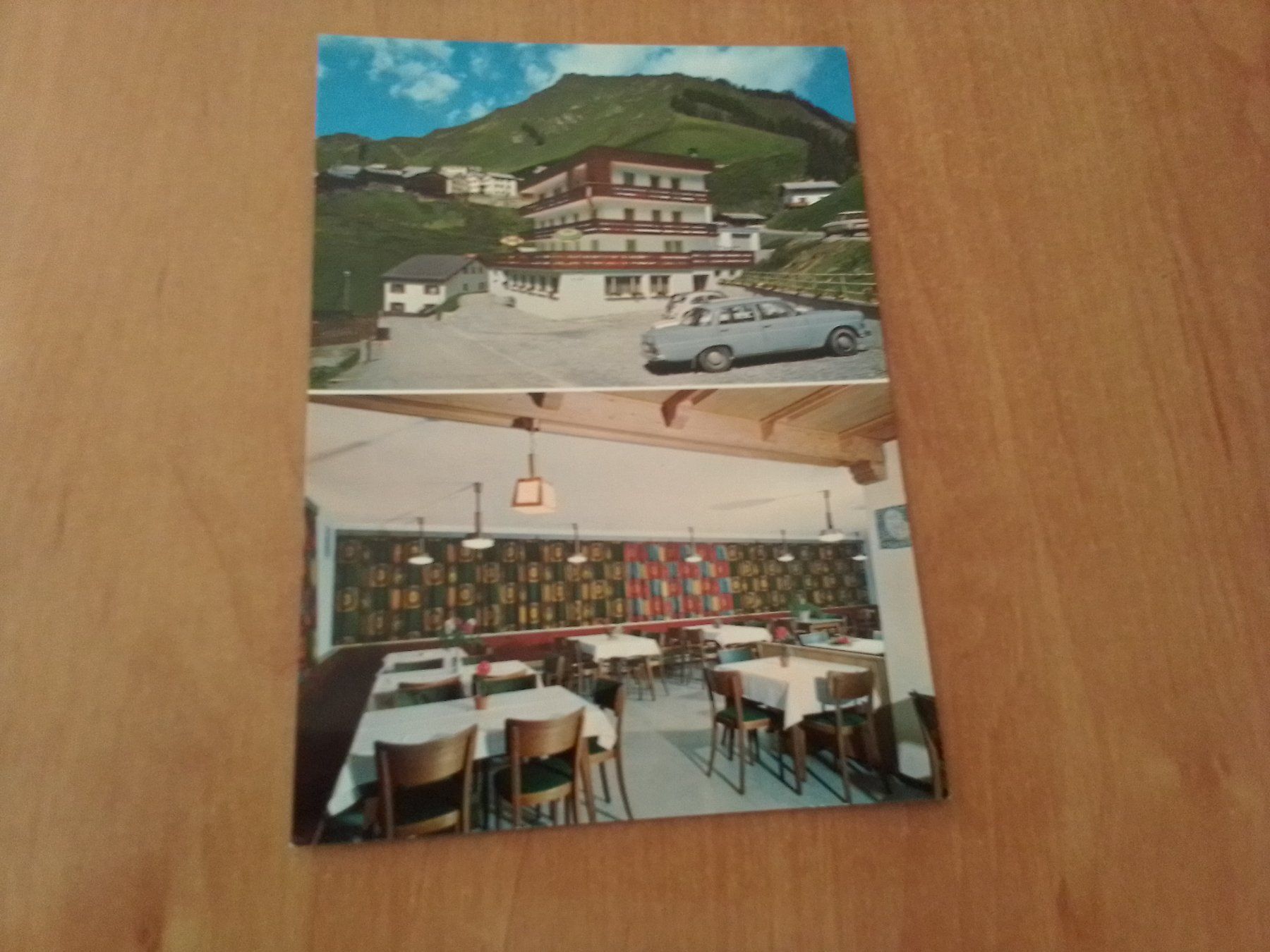 Cartes postales: Laret (Samnaun) Hotel Edi mit Oldtimer – D'occasion à Küttigen par Melisch1000