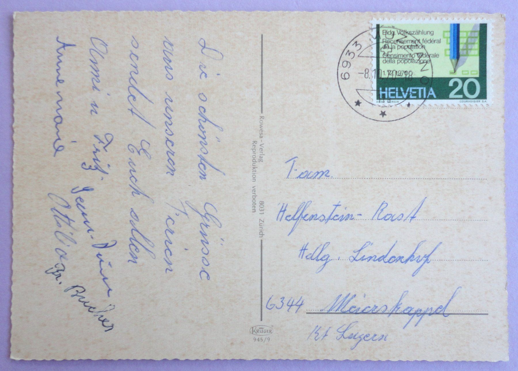 Cartes postales: Lugano – D'occasion à Fétigny par Billy2miny 1